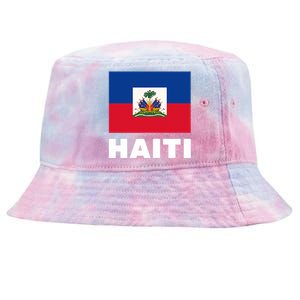 Haitian Flag Day Cool Haiti Flag Pride Tie-Dyed Bucket Hat