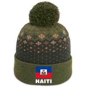 Haitian Flag Day Cool Haiti Flag Pride The Baniff Cuffed Pom Beanie