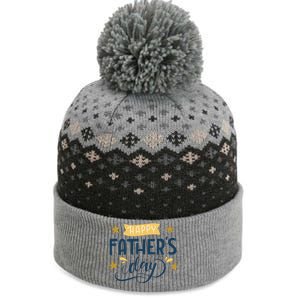 Happy Fathers Day Celebration Gift The Baniff Cuffed Pom Beanie