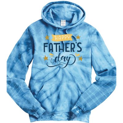 Happy Fathers Day Celebration Gift Tie Dye Hoodie