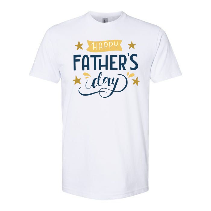 Happy Fathers Day Celebration Gift Softstyle CVC T-Shirt