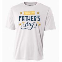 Happy Fathers Day Celebration Gift Cooling Performance Crew T-Shirt