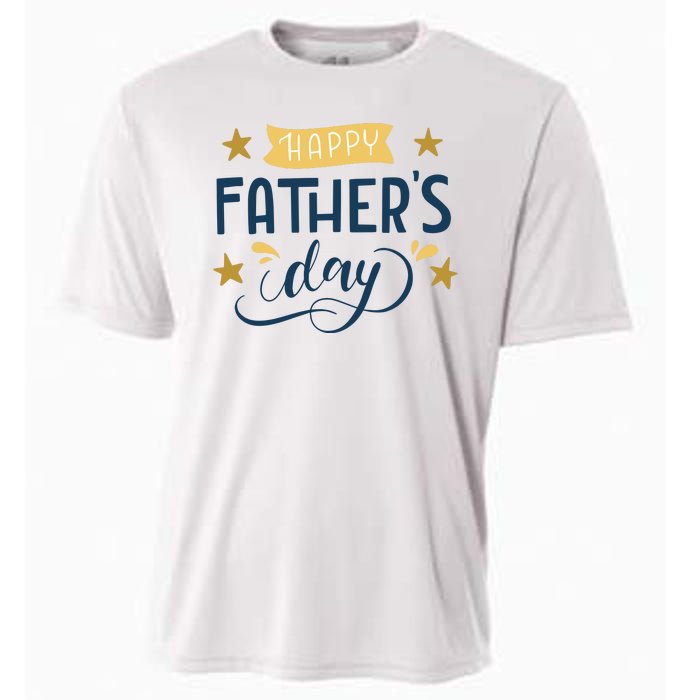 Happy Fathers Day Celebration Gift Cooling Performance Crew T-Shirt