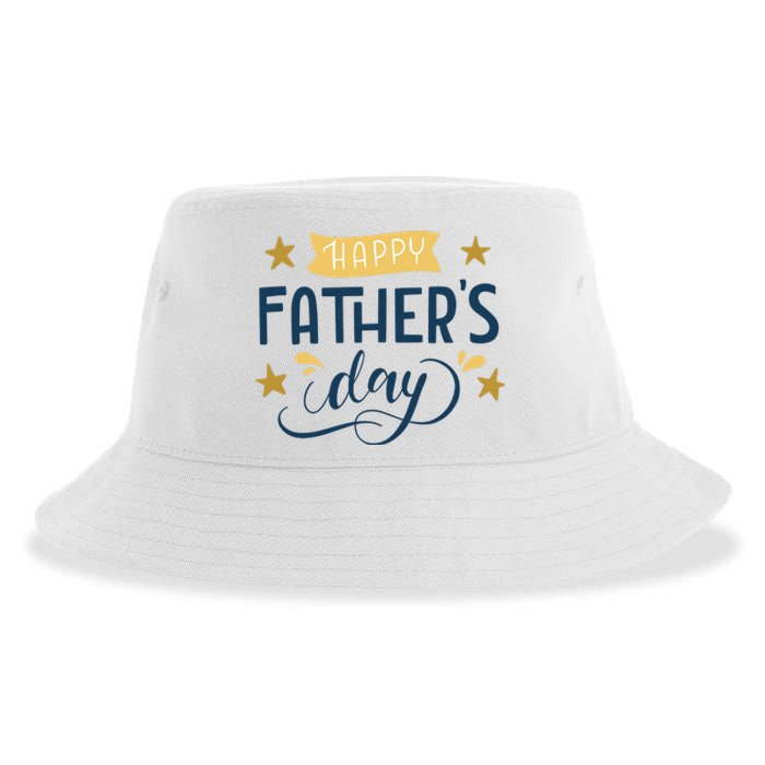 Happy Fathers Day Celebration Gift Sustainable Bucket Hat