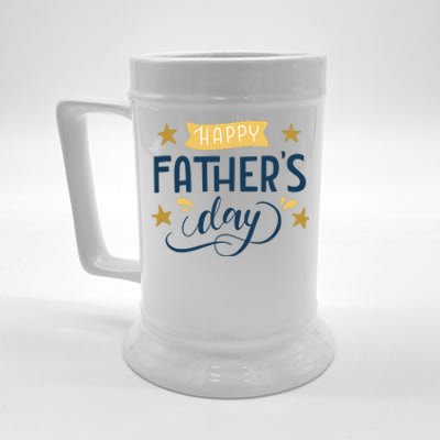 Happy Fathers Day Celebration Gift Beer Stein