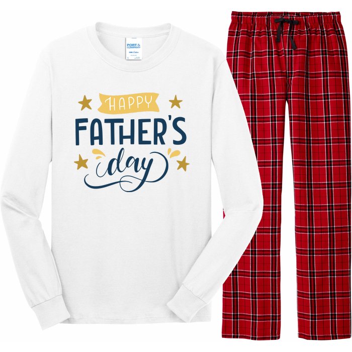 Happy Fathers Day Celebration Gift Long Sleeve Pajama Set