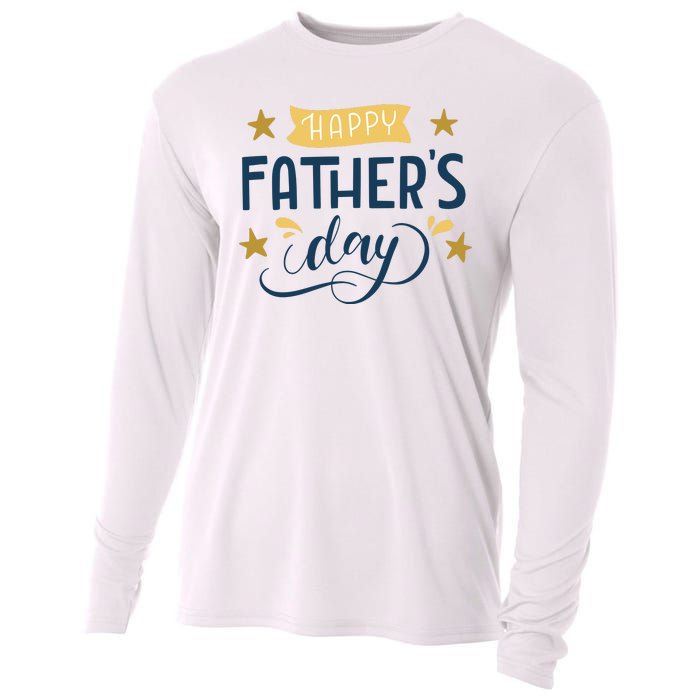 Happy Fathers Day Celebration Gift Cooling Performance Long Sleeve Crew