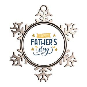 Happy Fathers Day Celebration Gift Metallic Star Ornament