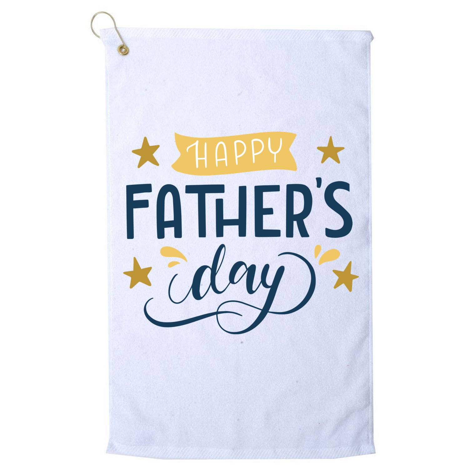 Happy Fathers Day Celebration Gift Golf Towel