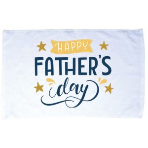 Happy Fathers Day Celebration Gift Microfiber Hand Towel