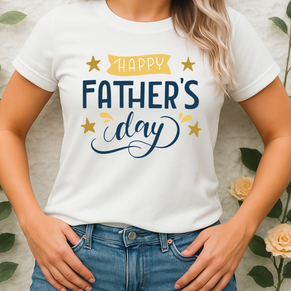 Happy Fathers Day Celebration Gift Womens T-Shirt