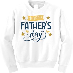 Happy Fathers Day Celebration Gift Kids Sweatshirt