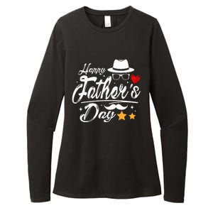 Happy Fathers Day 2024 For Dad Papa Womens CVC Long Sleeve Shirt