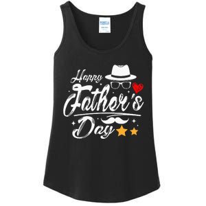 Happy Fathers Day 2024 For Dad Papa Ladies Essential Tank