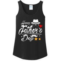 Happy Fathers Day 2024 For Dad Papa Ladies Essential Tank