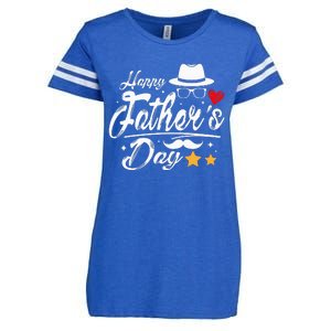 Happy Fathers Day 2024 For Dad Papa Enza Ladies Jersey Football T-Shirt