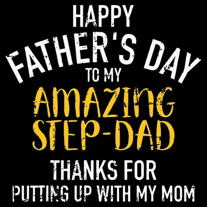 Happy Fathers Day Step Dad Button