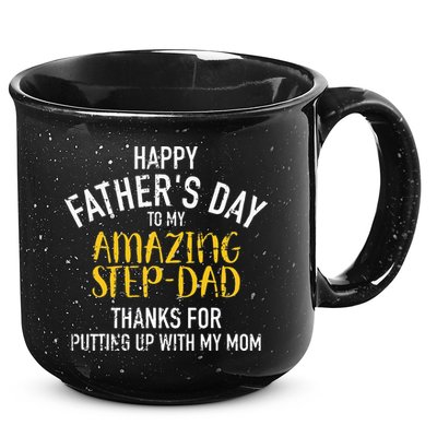 Happy Fathers Day Step Dad 15oz Campfire Ceramic Mug