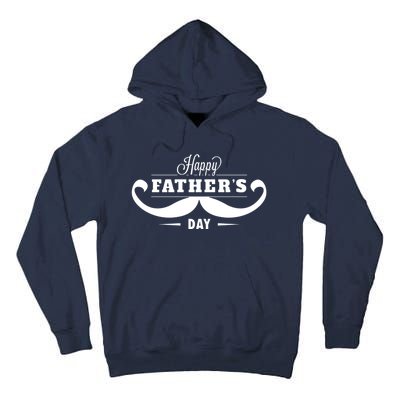 Happy Fathers Day Mustache Decor Proud Dad Fathers Day Tall Hoodie