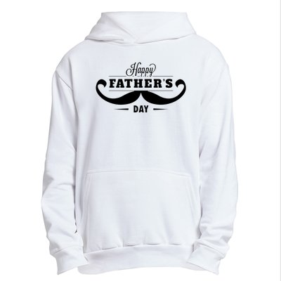 Happy Fathers Day Mustache Decor Proud Dad Fathers Day Urban Pullover Hoodie