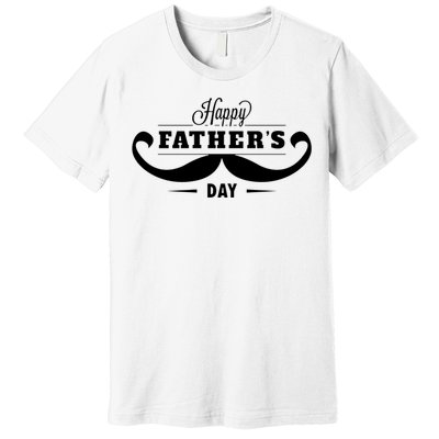 Happy Fathers Day Mustache Decor Proud Dad Fathers Day Premium T-Shirt