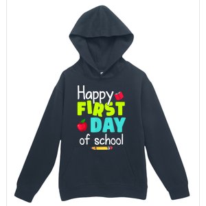 Happy First Day Of School Back To School Teacher Student Urban Pullover Hoodie