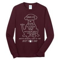 Happy FatherS Day To The Best Dog Dad Tall Long Sleeve T-Shirt