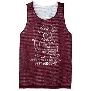 Happy FatherS Day To The Best Dog Dad Mesh Reversible Basketball Jersey Tank