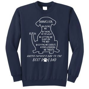 Happy FatherS Day To The Best Dog Dad Sweatshirt