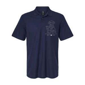 Happy FatherS Day To The Best Dog Dad Softstyle Adult Sport Polo