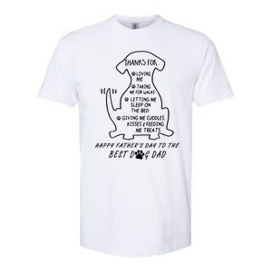 Happy FatherS Day To The Best Dog Dad Softstyle CVC T-Shirt