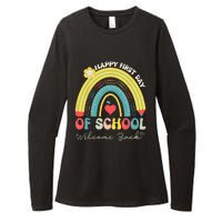 Happy First Day Of School Welcome Back To School Teachers Womens CVC Long Sleeve Shirt