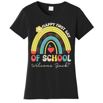 Happy First Day Of School Welcome Back To School Teachers Women's T-Shirt