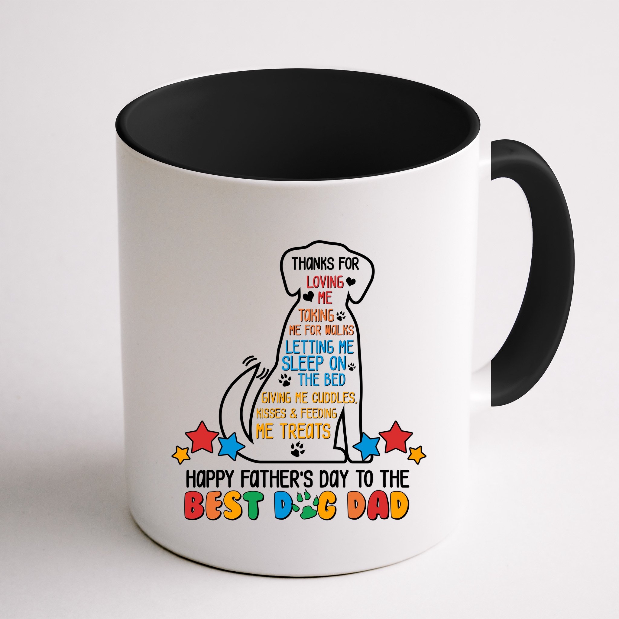 Happy Father's Dad To The Best Dog Dad Mug