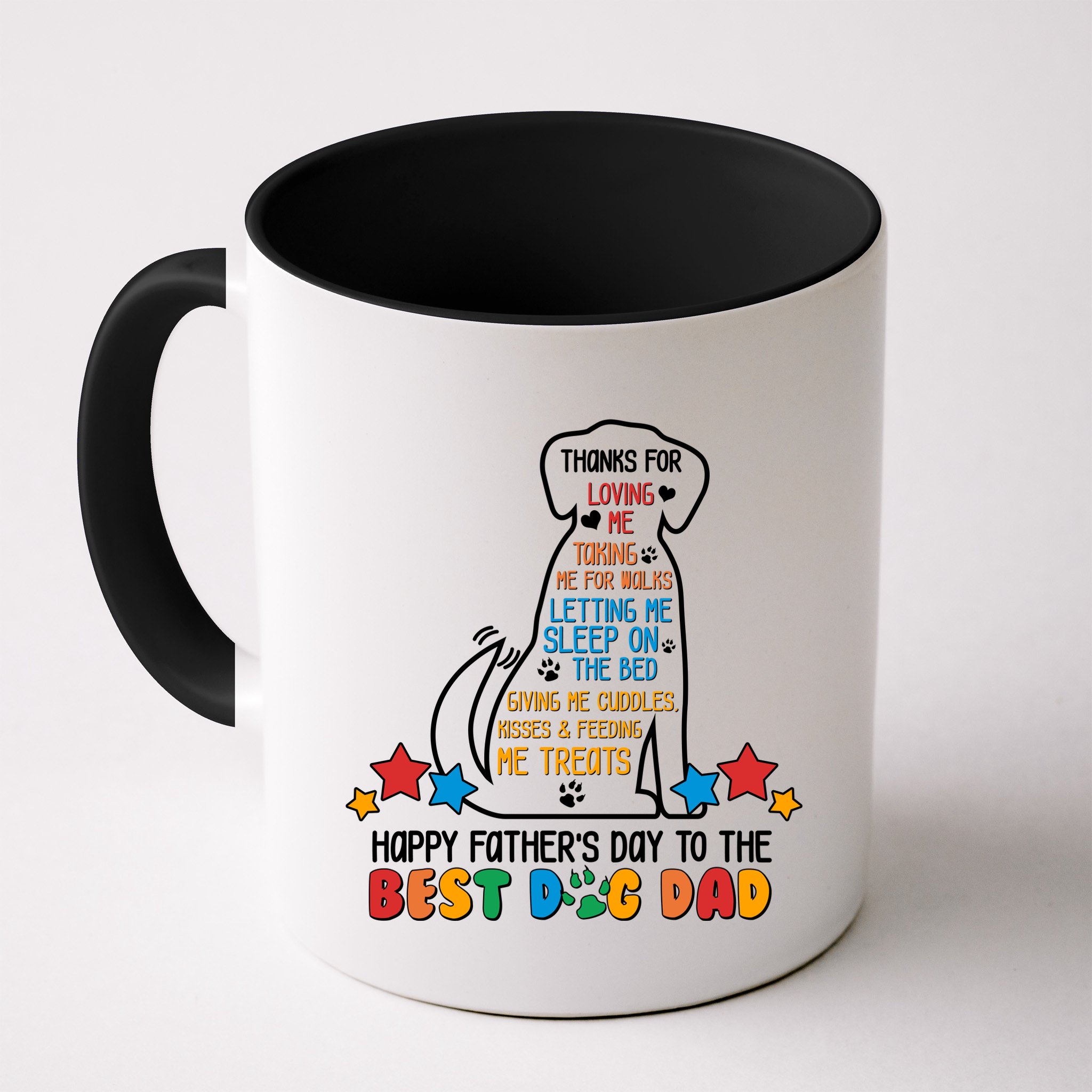 Happy Father's Dad To The Best Dog Dad Mug