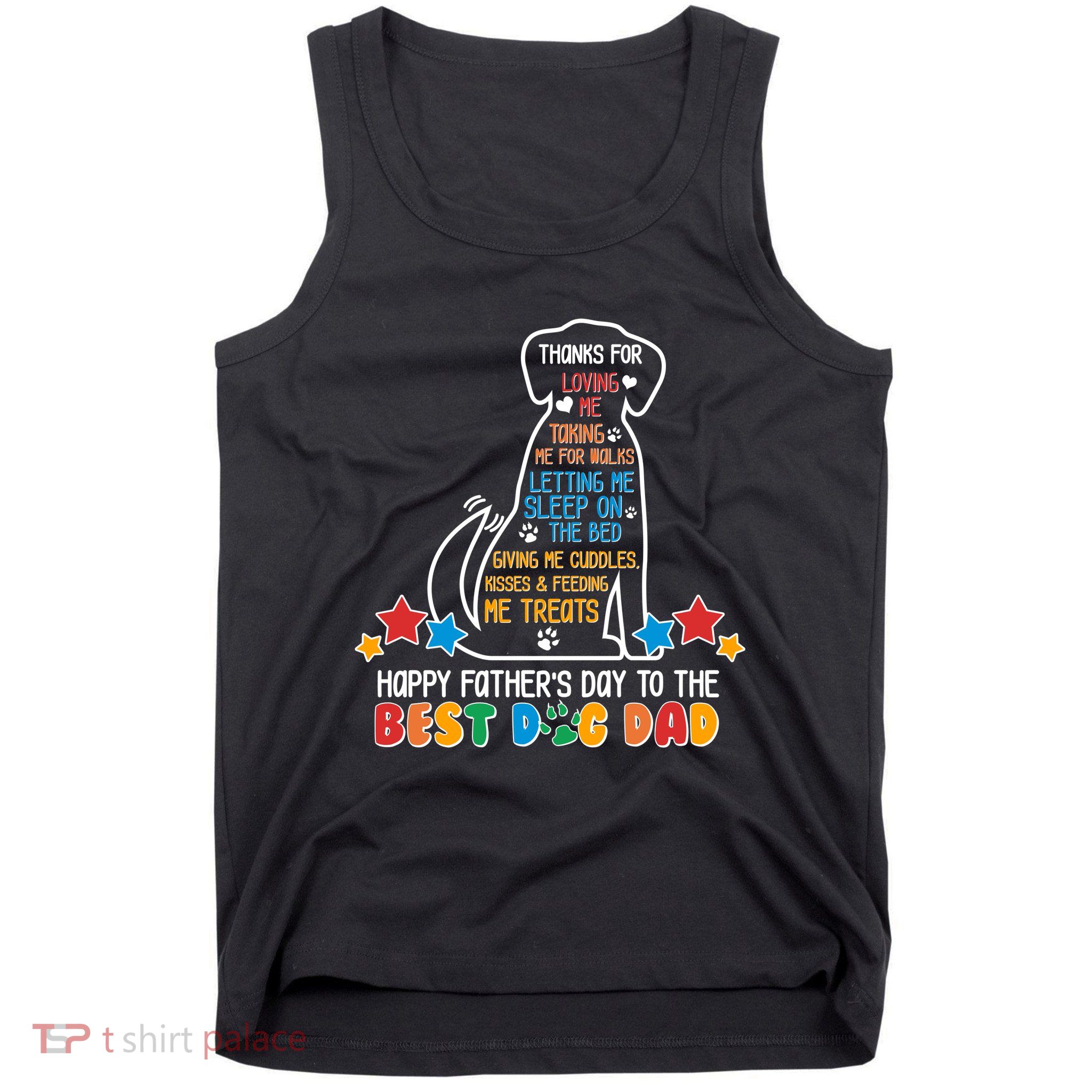 Happy Father's Dad To The Best Dog Dad Tank Top