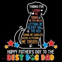 Happy Father's Dad To The Best Dog Dad Wool Snapback Cap