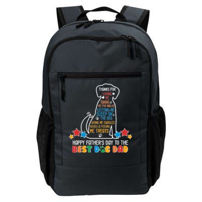 Happy Father's Dad To The Best Dog Dad Daily Commute Backpack