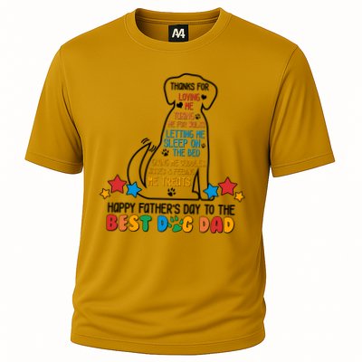 Happy Father's Dad To The Best Dog Dad Performance Shirt