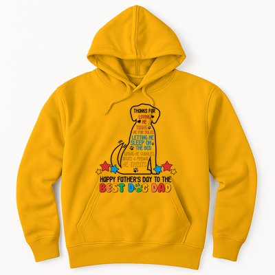 Happy Father's Dad To The Best Dog Dad Hoodie