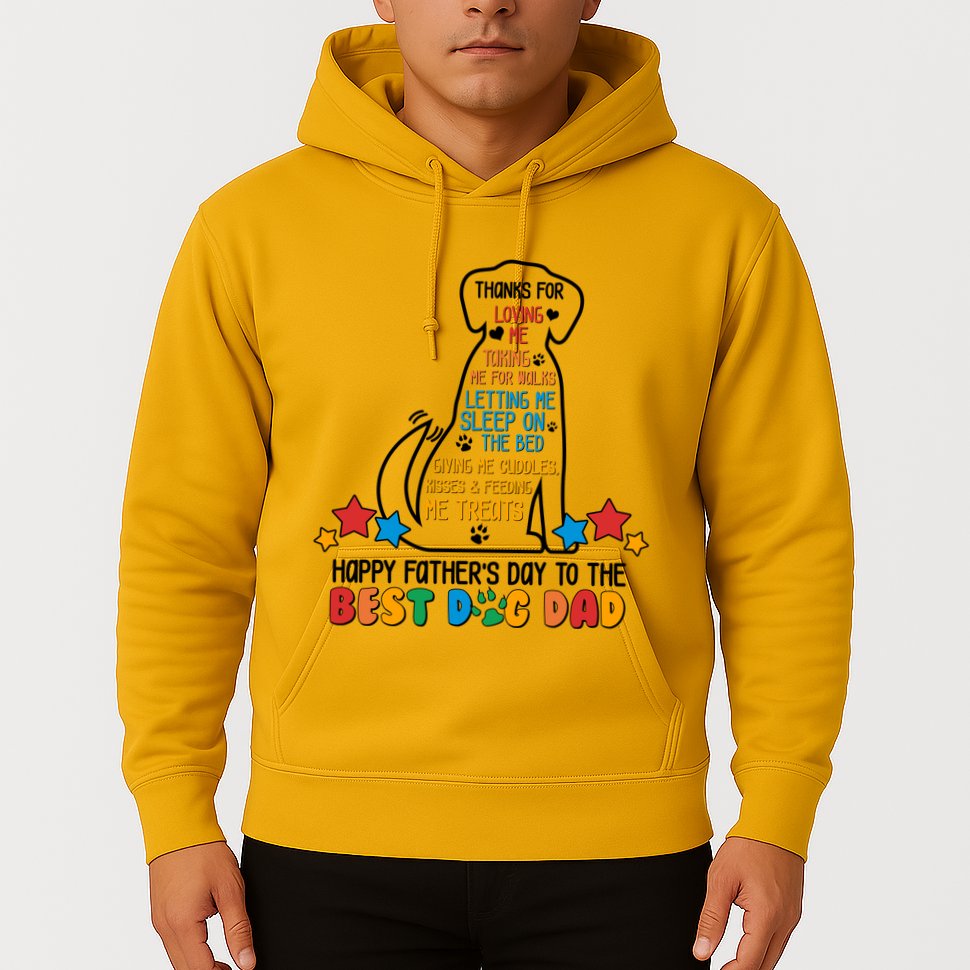 Happy Father's Dad To The Best Dog Dad Hoodie