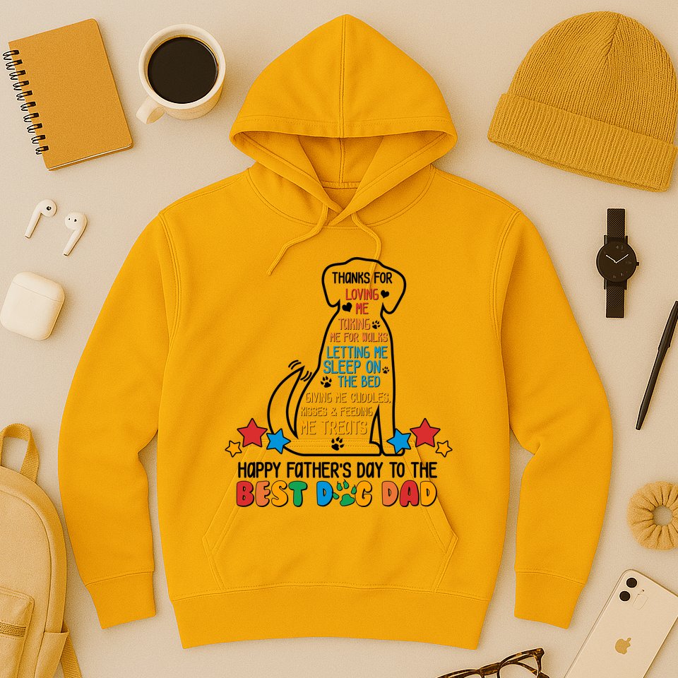Happy Father's Dad To The Best Dog Dad Hoodie