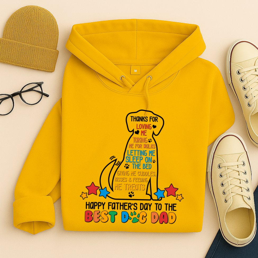 Happy Father's Dad To The Best Dog Dad Hoodie