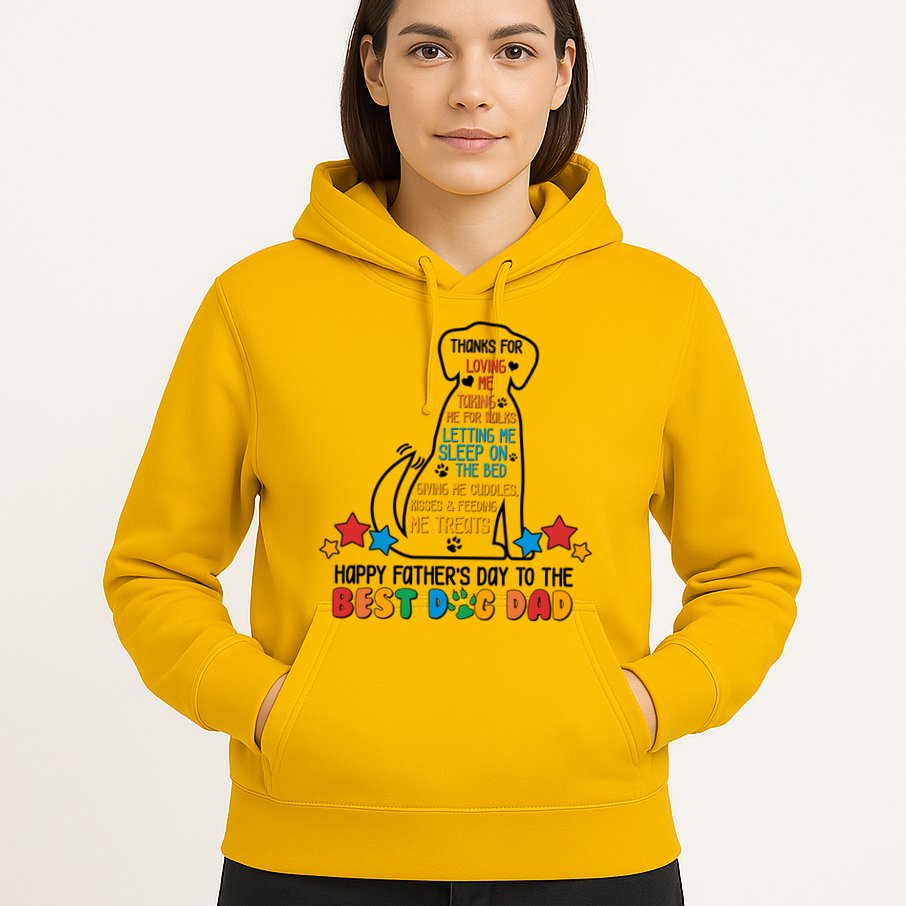 Happy Father's Dad To The Best Dog Dad Hoodie