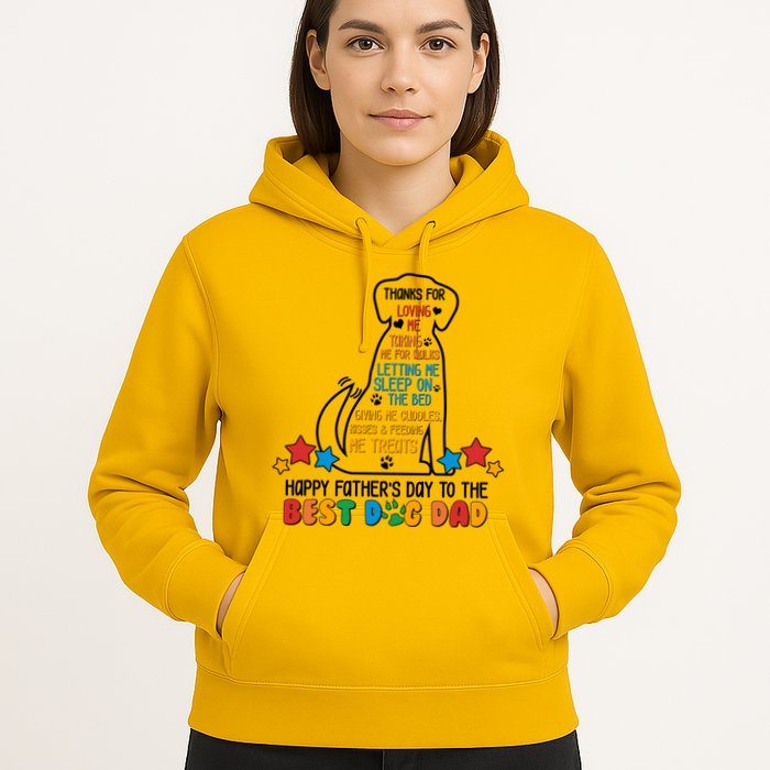 Happy Father's Dad To The Best Dog Dad Hoodie