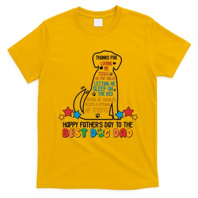 Happy Father's Dad To The Best Dog Dad T-Shirt