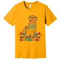 Happy Father's Dad To The Best Dog Dad Premium T-Shirt