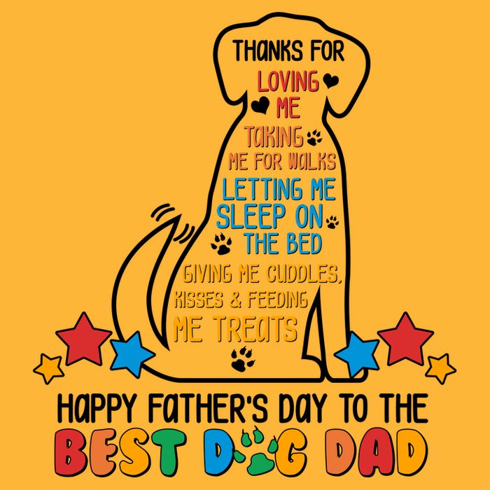 Happy Father's Dad To The Best Dog Dad Baby Bodysuit