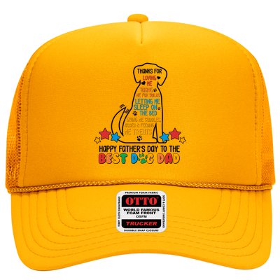 Happy Father's Dad To The Best Dog Dad Trucker Hat