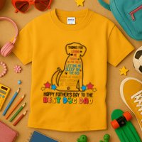 Happy Father's Dad To The Best Dog Dad Kids T-Shirt
